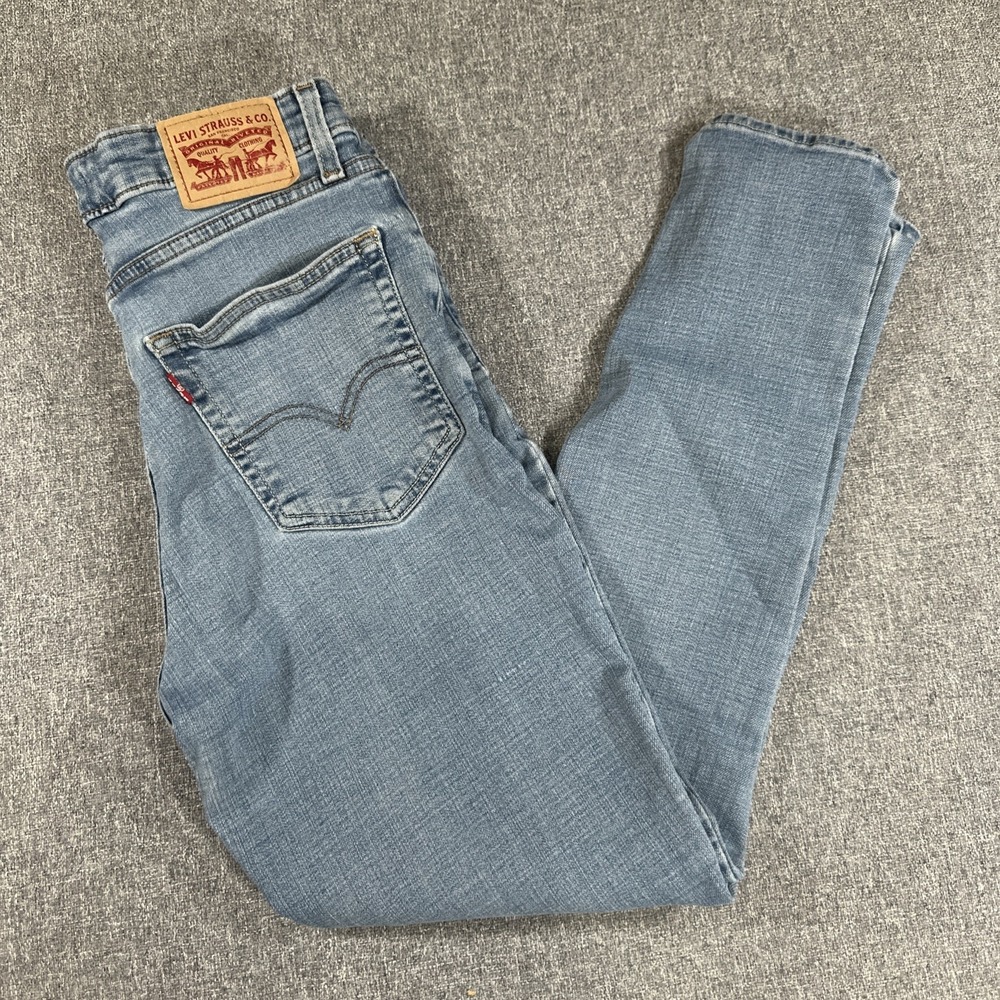 Levi's 721 High‎ Rise Skinny Jeans Women's Size 29 Light Wash Stretch Denim